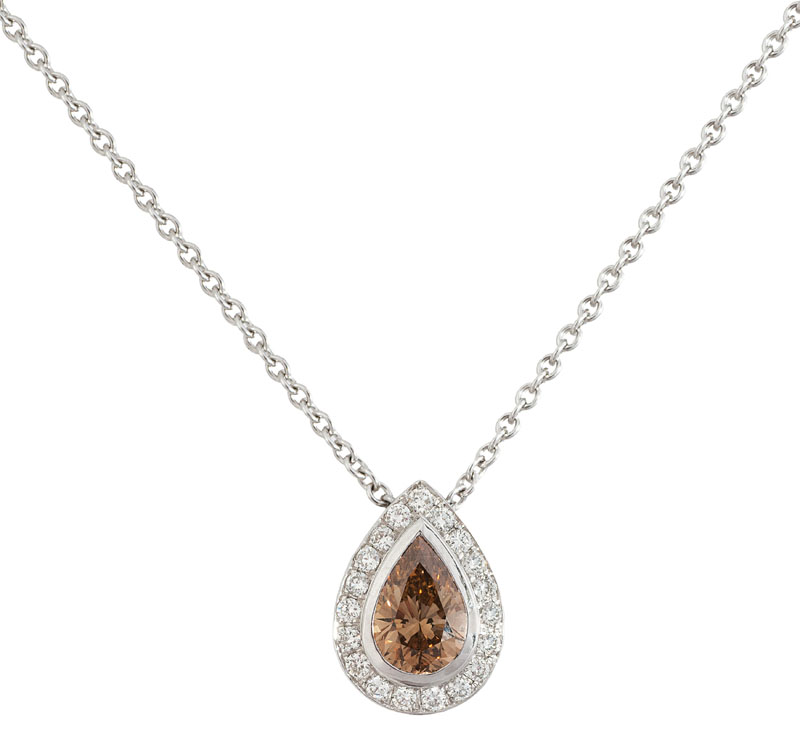 Fancy Diamant Anh Nger Mit Kette