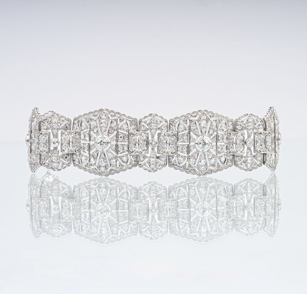 Herausragendes Art-déco Diamant-Armband