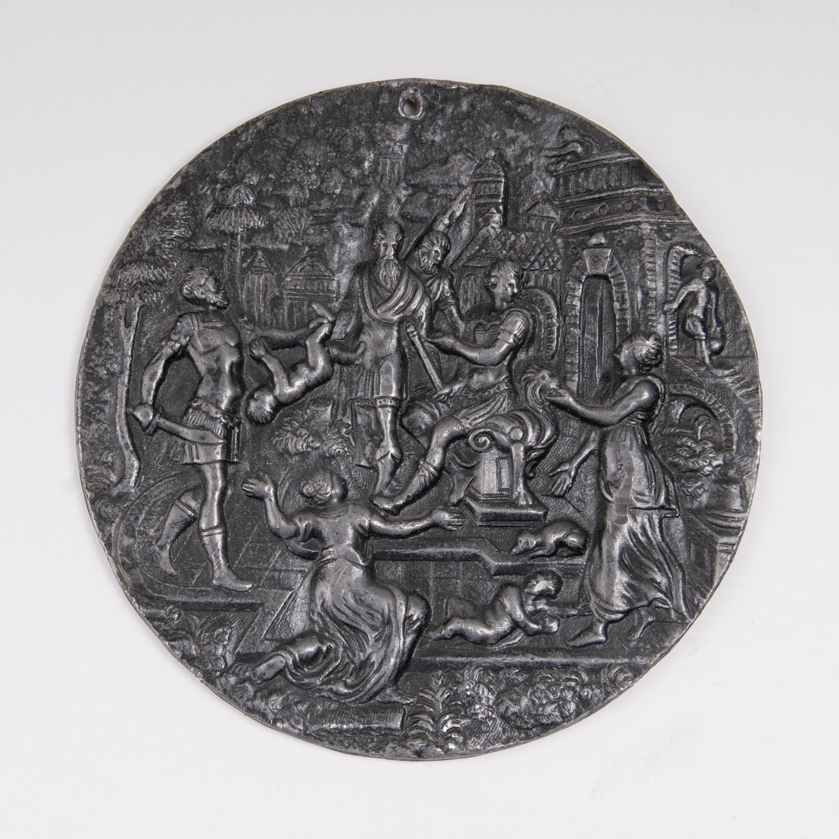 A Reliefed Plaque 'The Judgment of Solomon'