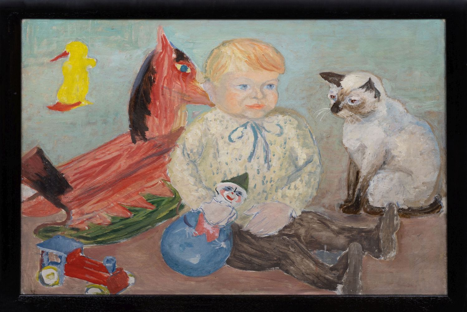 Child with Cat and Toys - image 2