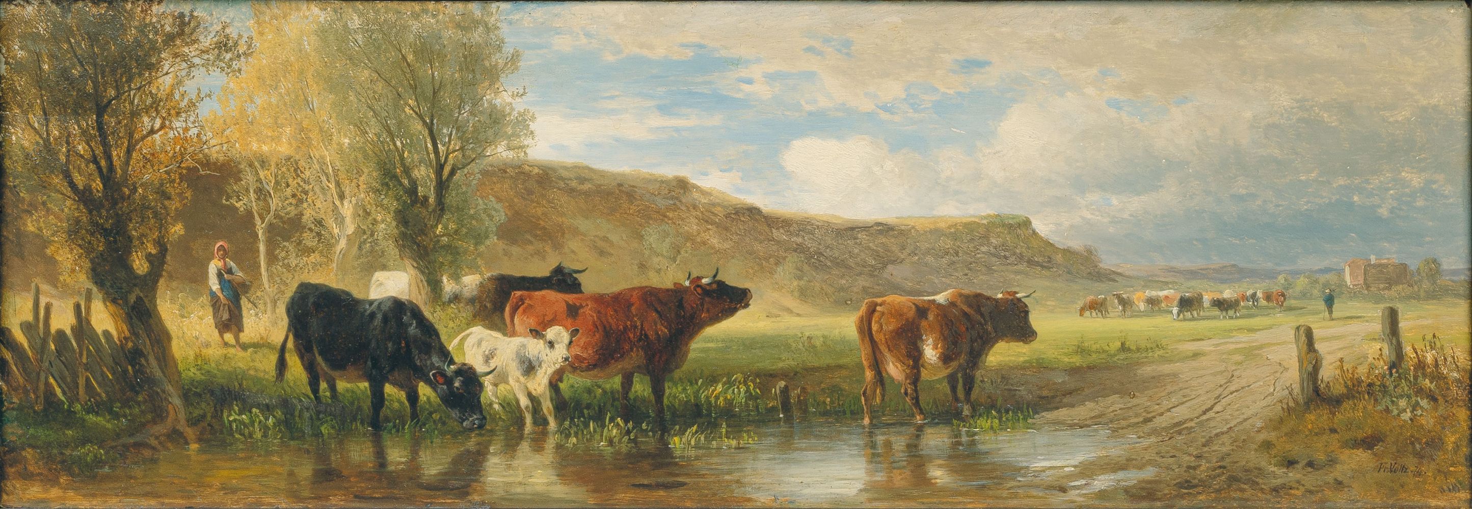 Cattle at a Watering Place