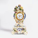 A Rare Meissen Rococo Clock Case and Stand