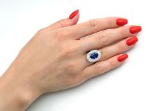 Saphir-Diamant-Ring - Bild 3