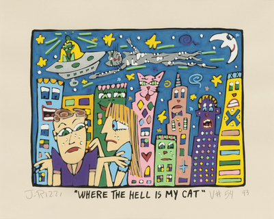 James Rizzi - Where the hell is my cat? Where the hell is my cat?