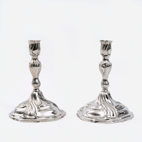 A Pair of Rokoko Candleholders