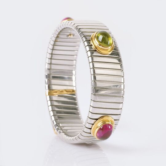 A Bangle Bracelet with  Tourmaline