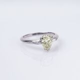 Diamant-Ring im Tropfenschliff - Bild 2