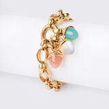 A 'Mikado Flamenco Charm' Gold Bracelet