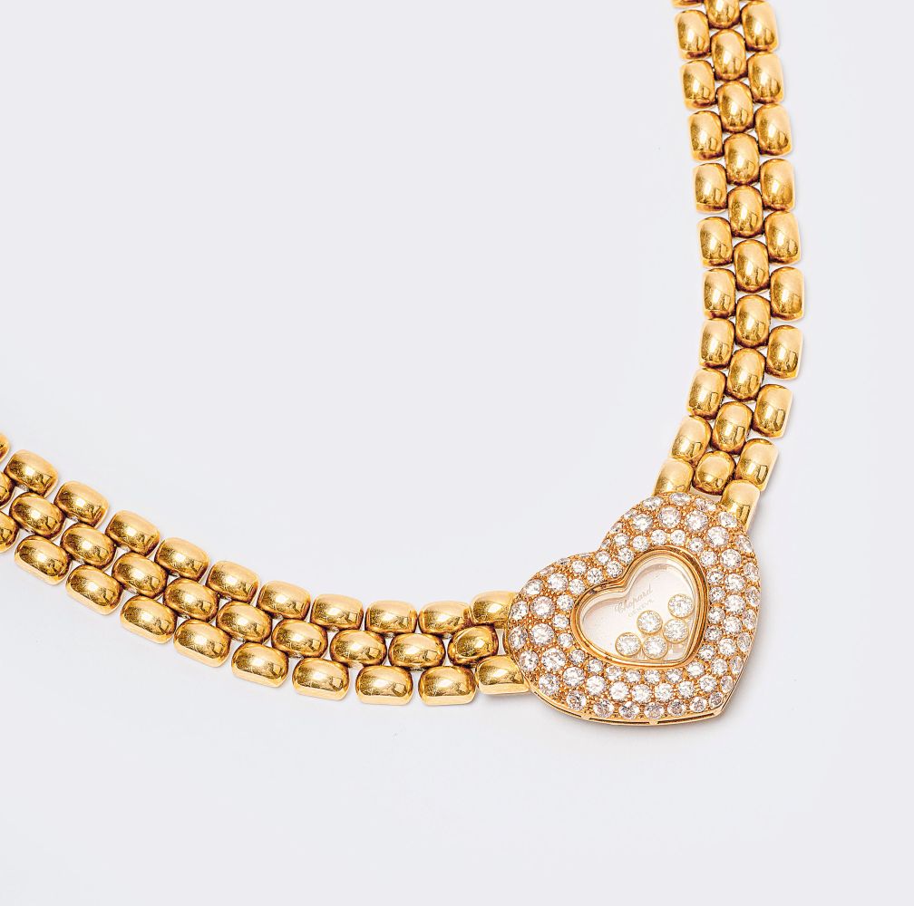 Gold-Collier 'Happy Diamonds'