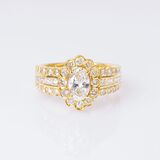 Diamant-Brillant-Ring - Bild 1