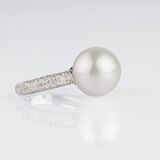 A Pearl Diamond Ring - image 2