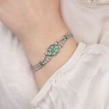 An Emerald Diamond Bracelet - image 2