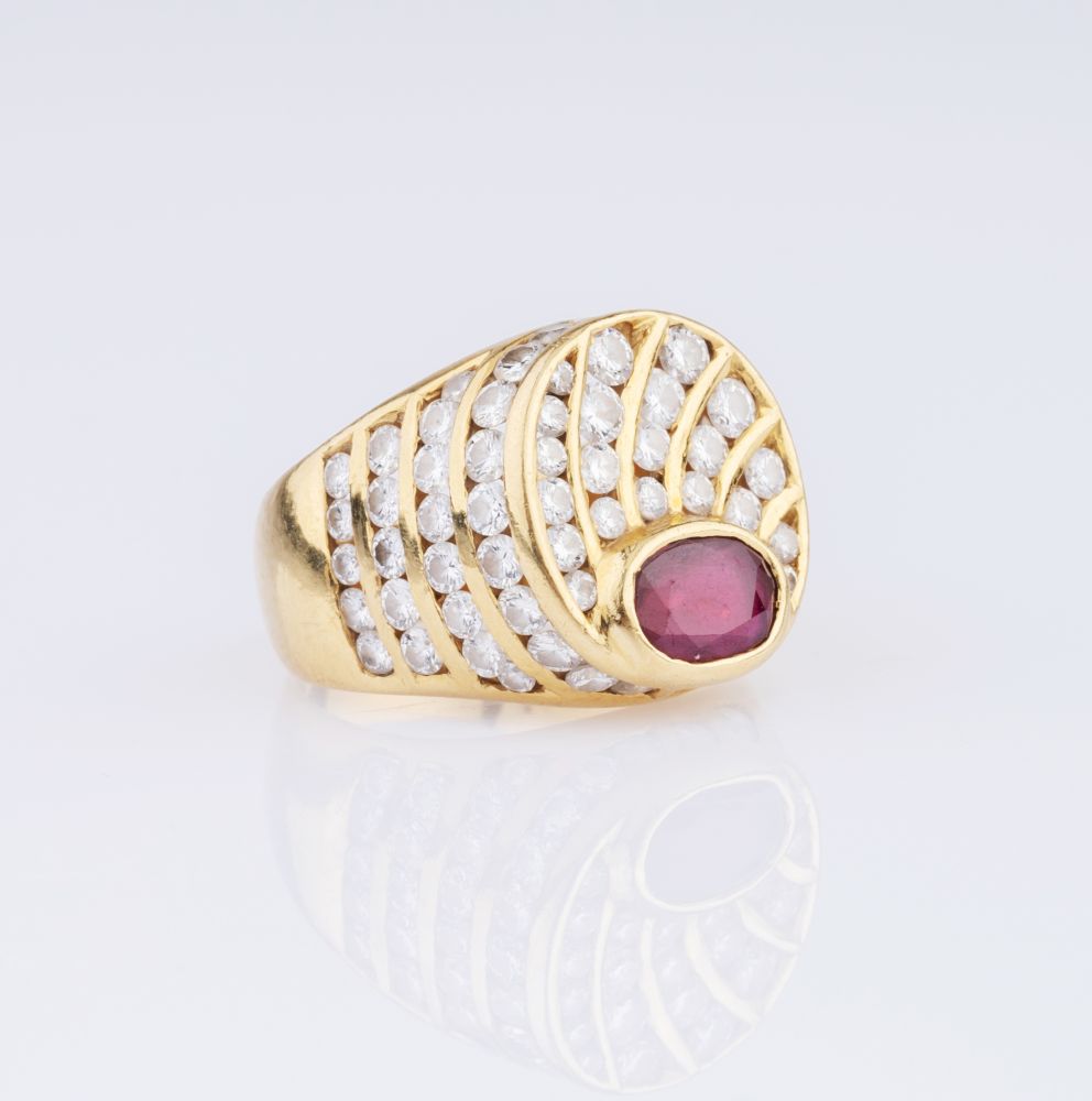 A Ruby Diamond Ring - image 2