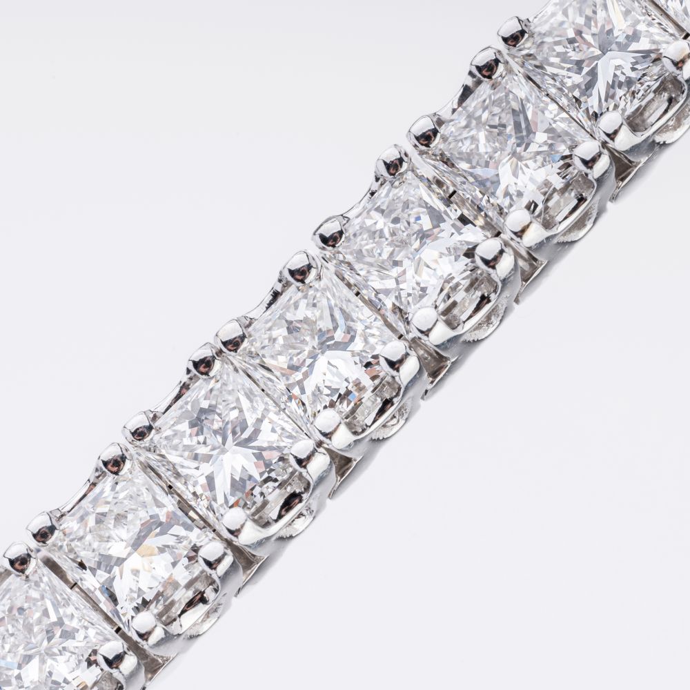 Hochkarätiges, fein-weißes Diamant-Armband - Bild 2