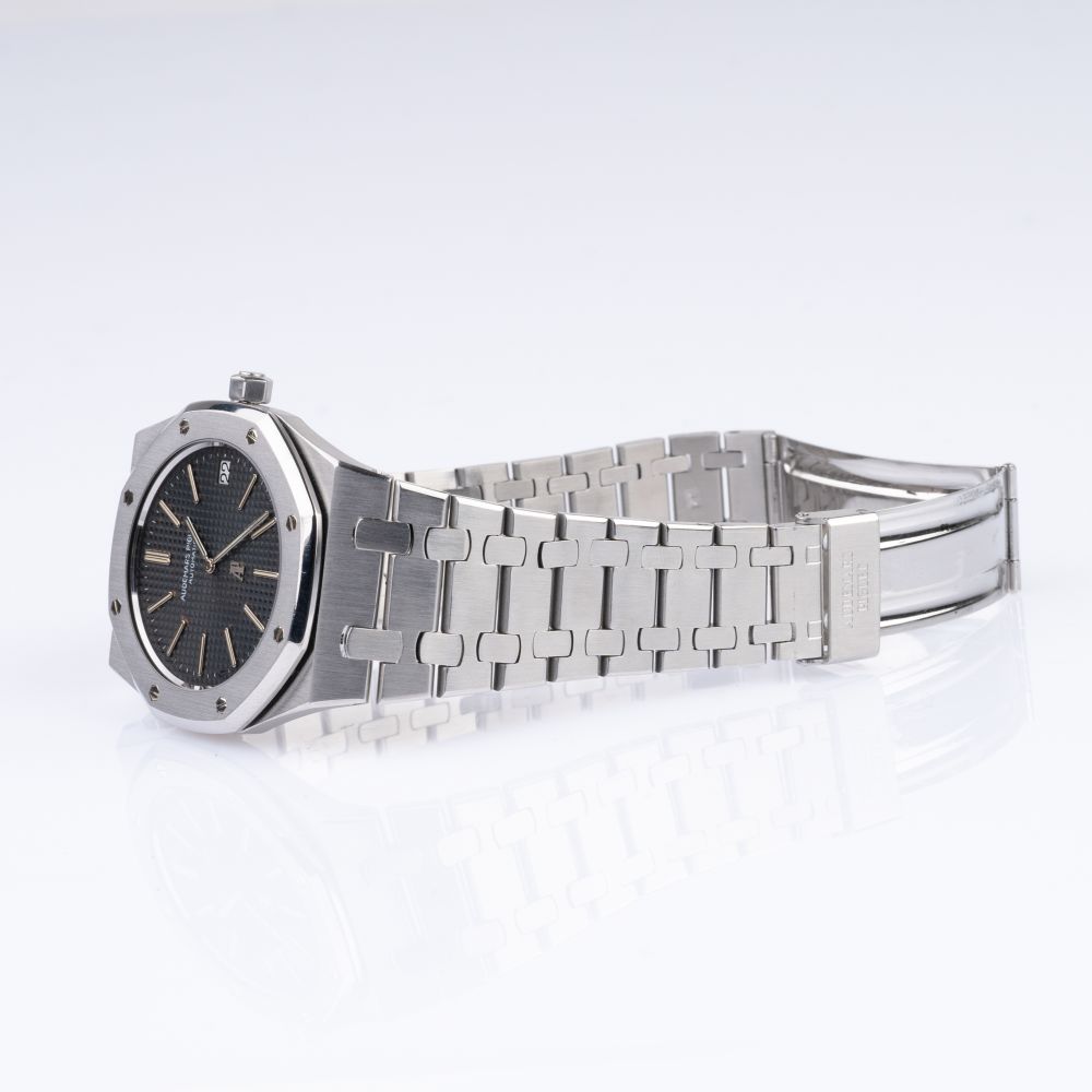 Seltene Herren-Armbanduhr 'Royal Oak Jumbo' A-Serie - Bild 3