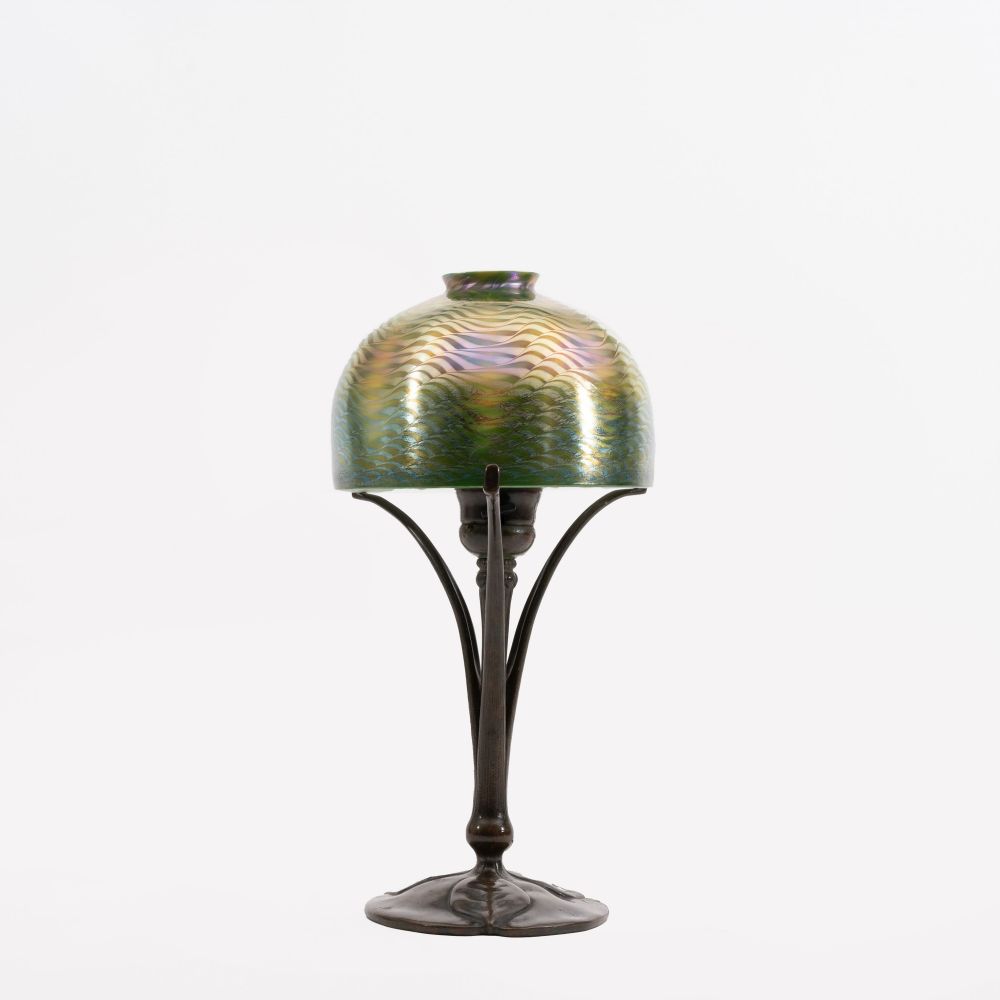 A Table Lamp with Favrile Shade