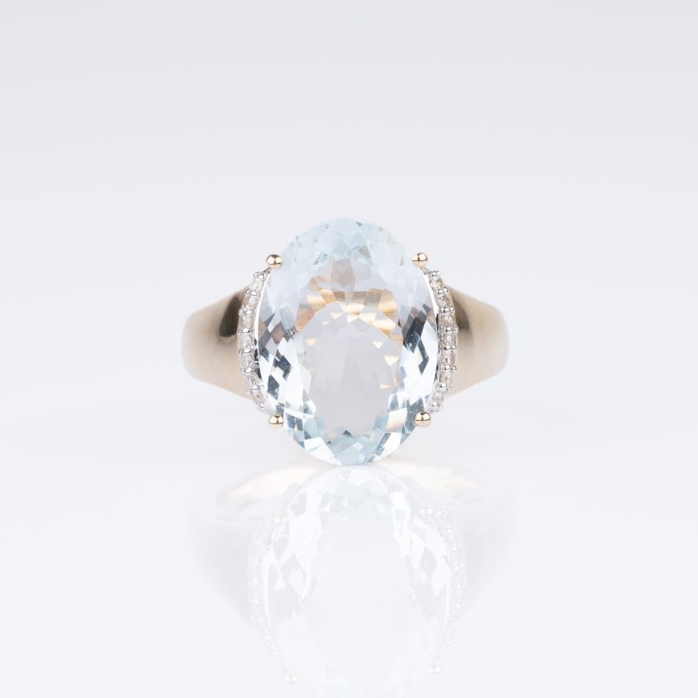 Aquamarin-Diamant-Ring - Bild 2