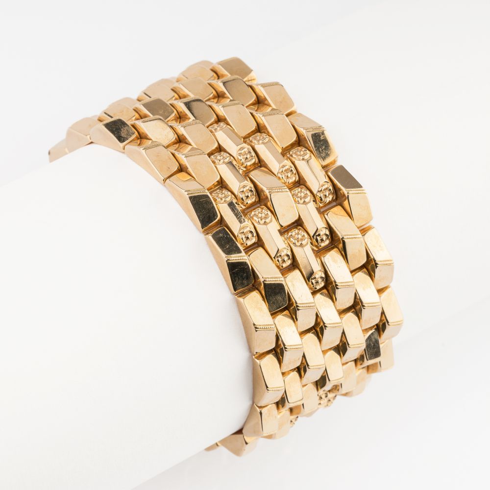 Breites Vintage Gold-Armband