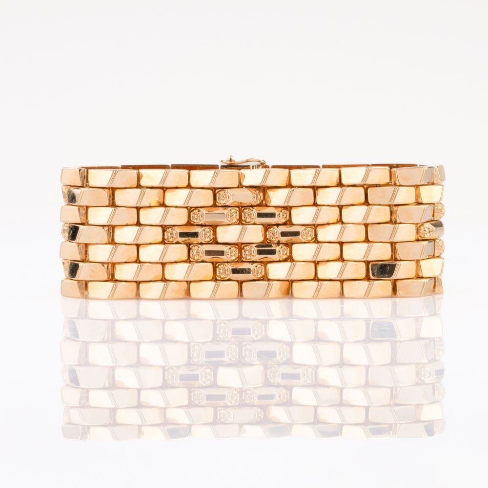 A wide Vintage Gold Bracelet - image 2