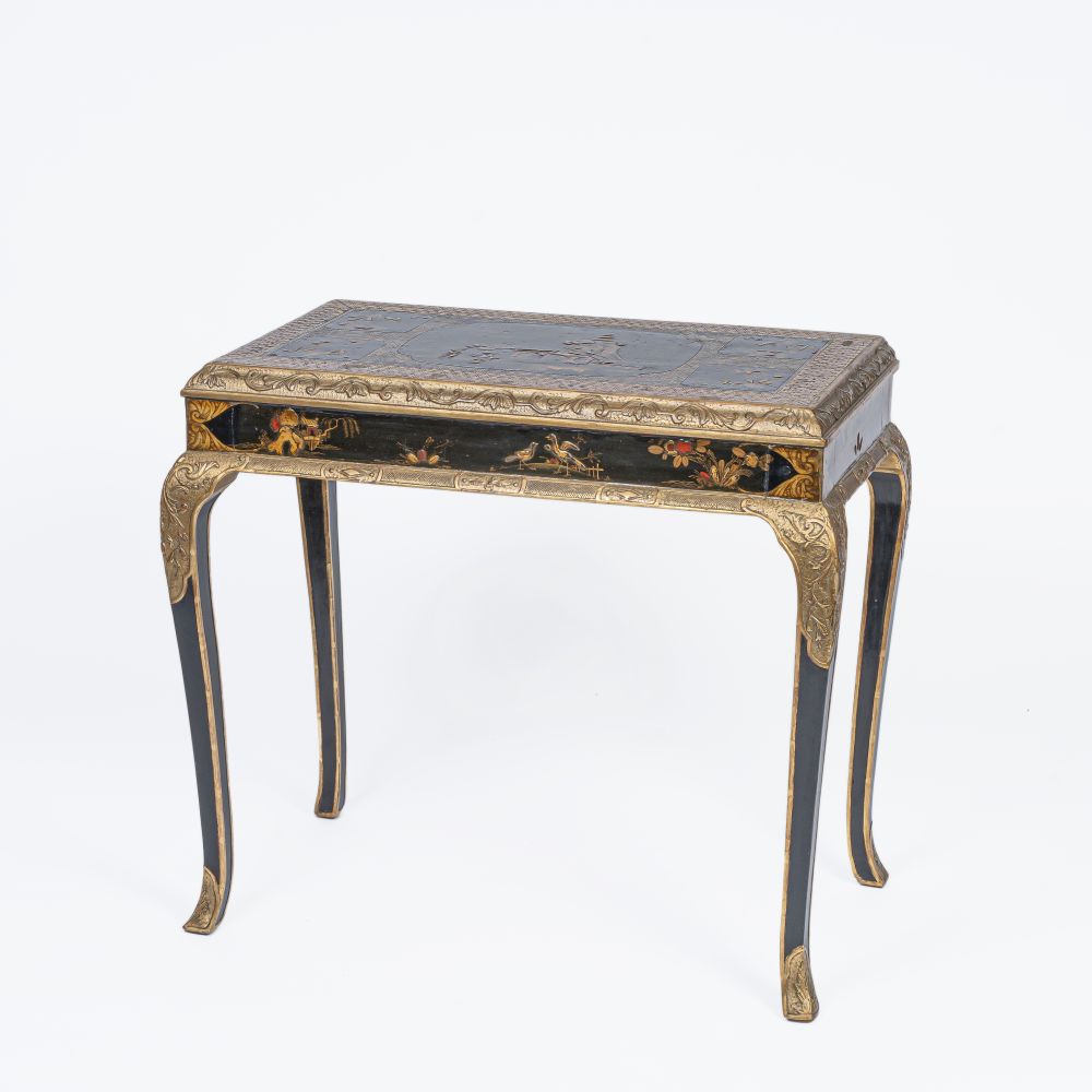 A Laquer Console Table with Chinoiseries - image 2