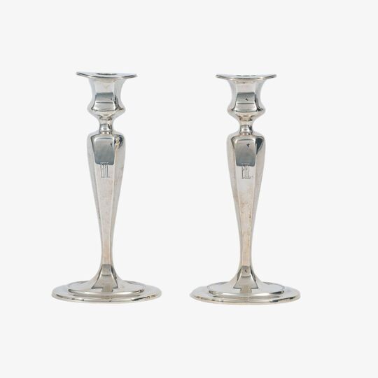 A Pair of Art Nouveau Candlesticks