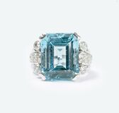 A colourfeine Aquamarine Diamond Ring 'Santa Maria' - image 2