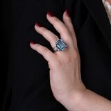 A colourfeine Aquamarine Diamond Ring 'Santa Maria' - image 3