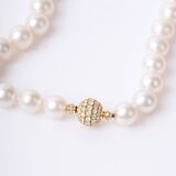 A very fine Southsea Pearl Necklace with Diamond Clasp - image 1