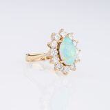 An Opal Diamond Ring - image 2