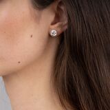 A Rare Pair of highcarat River Solitaire Diamond Earstuds - image 3