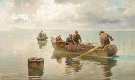 Fishermen on Lake Chiemsee - image 1