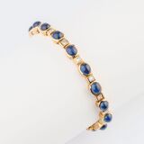 A Vintage Sapphire Diamond Bracelet - image 1