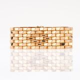 A wide Vintage Gold Bracelet - image 2