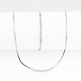 A petite Diamond Necklace with matching Bracelet