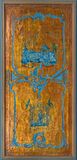 A rare Suite of 6 Panneaux with Chinoiserie in Blue on a Gold Ground - image 2