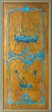 A rare Suite of 6 Panneaux with Chinoiserie in Blue on a Gold Ground - image 6