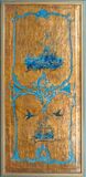 A rare Suite of 6 Panneaux with Chinoiserie in Blue on a Gold Ground - image 7