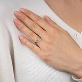 Fancy Diamant-Ring mit kleinen Brillanten - Bild 3