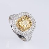 Fancy Diamant-Brillant-Ring - Bild 3