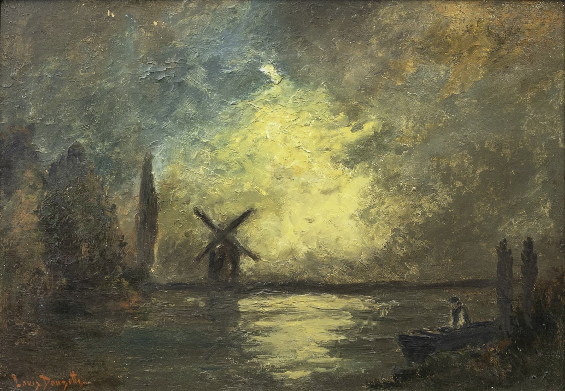 Mill in Moonlight