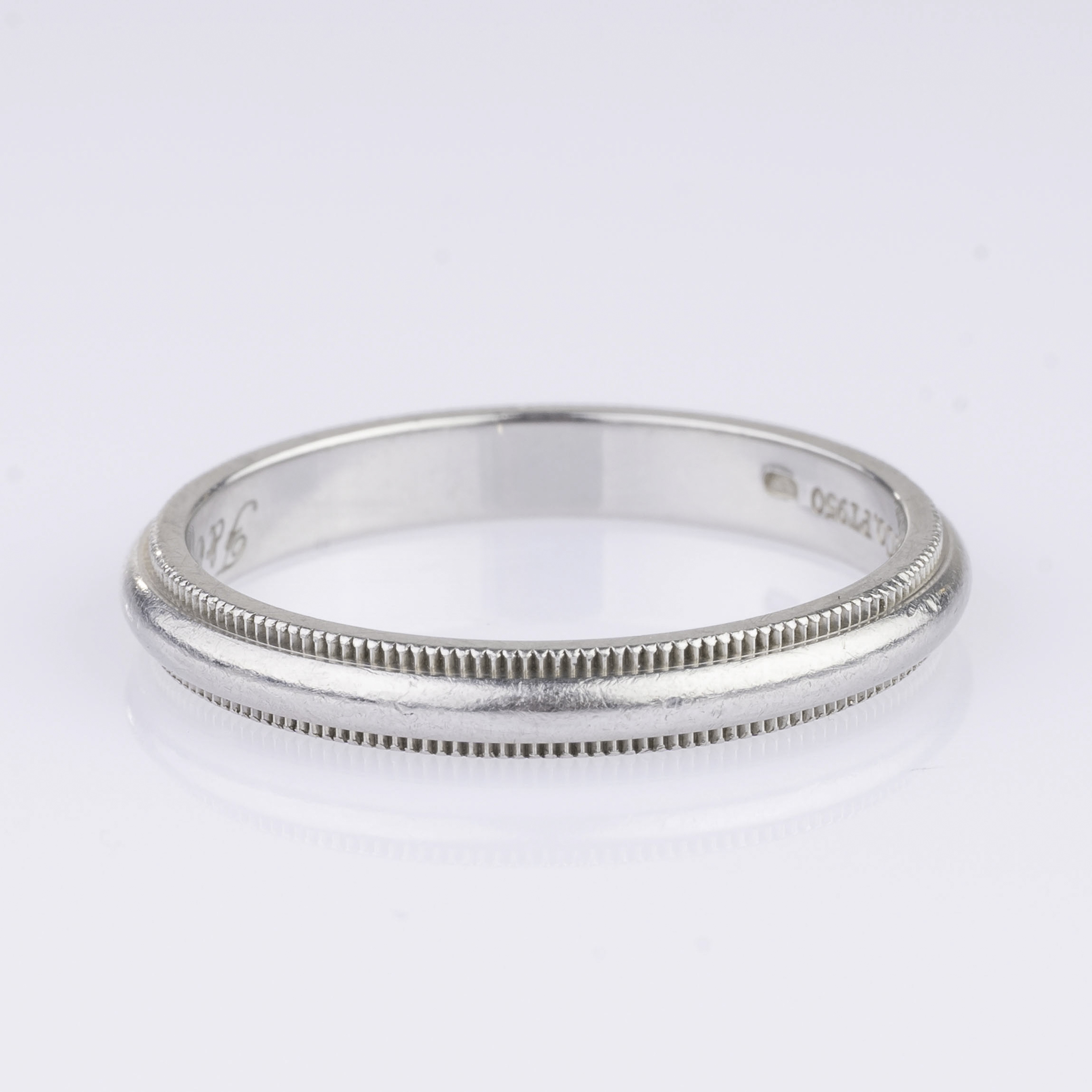 Platin-Ring 'Classic Milgrain'