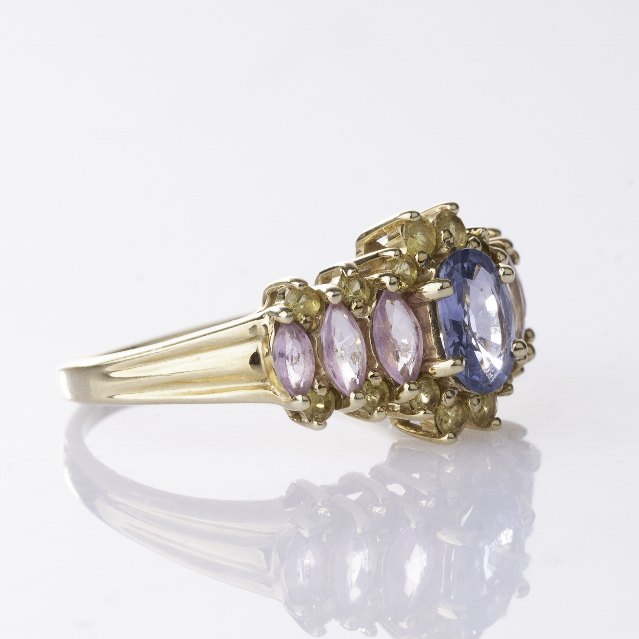 A Ring with multicoloured Sapphires - image 2