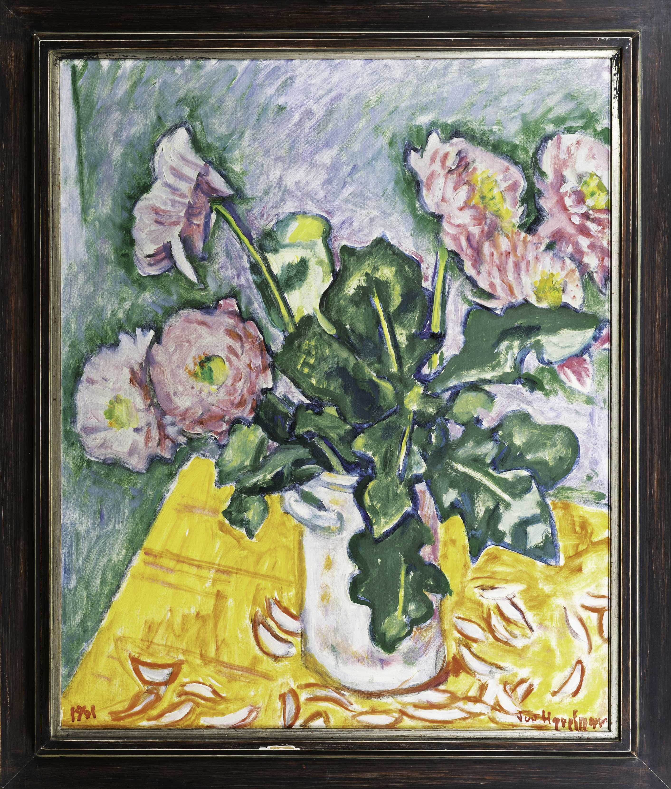 Flowers in a white Vase - image 2