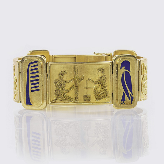 Gold-Armband im Altägyptischen Stil