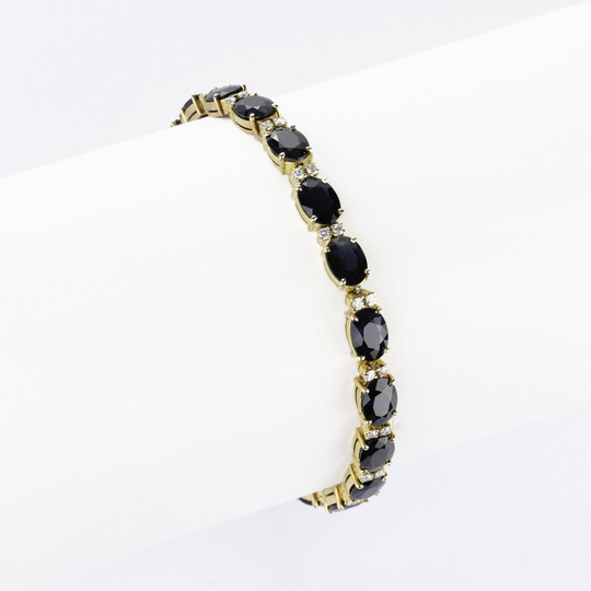 Saphir-Brillant-Armband