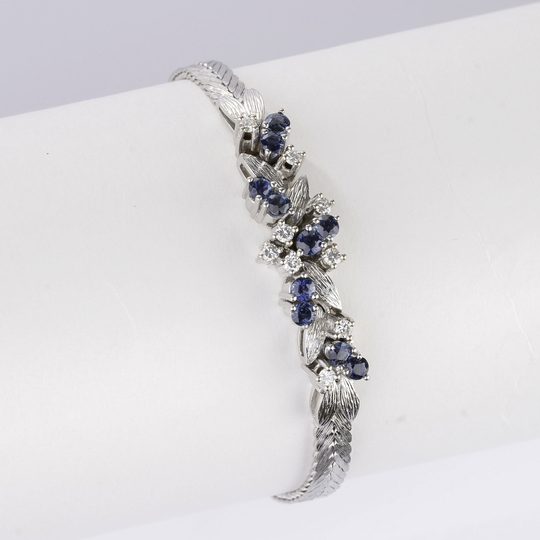 A Sapphire Diamond Bracelet