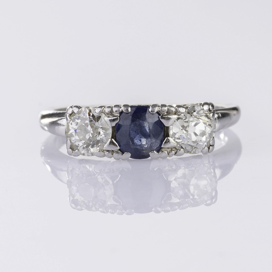 A Diamond Sapphire Ring