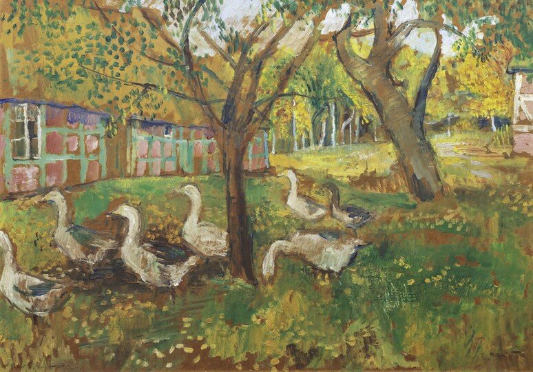 Geese in the Garden