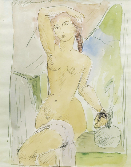 Seated female Nude