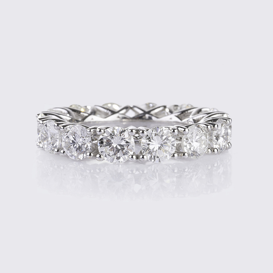 A high-carat Memory Diamond Ring